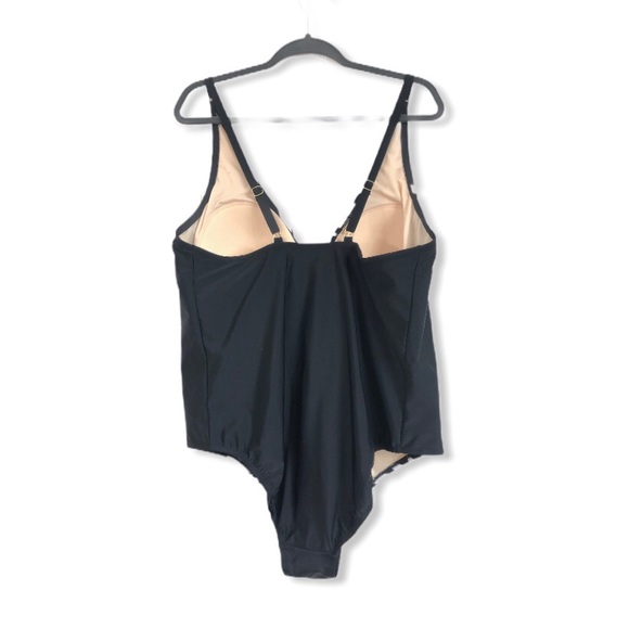 Kona Sol NWT One Piece Swimsuit Keyhole Bow Straps - Picture 3 of 7